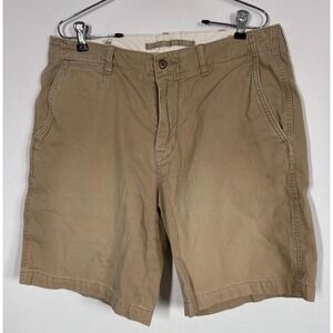 VTG Polo Ralph Lauren Men's Flat‎ Front Chino Shorts Size 34 Embroidered RL 067